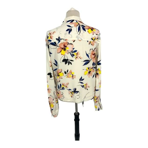 Karen Kane Floral Print Tie Front Top Size Large $149 MSRP - Picture 9 of 9